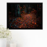 Autumn Forest 1 Framed Canvas Prints Wall Art Decor, Framed Picture, Floating Frame