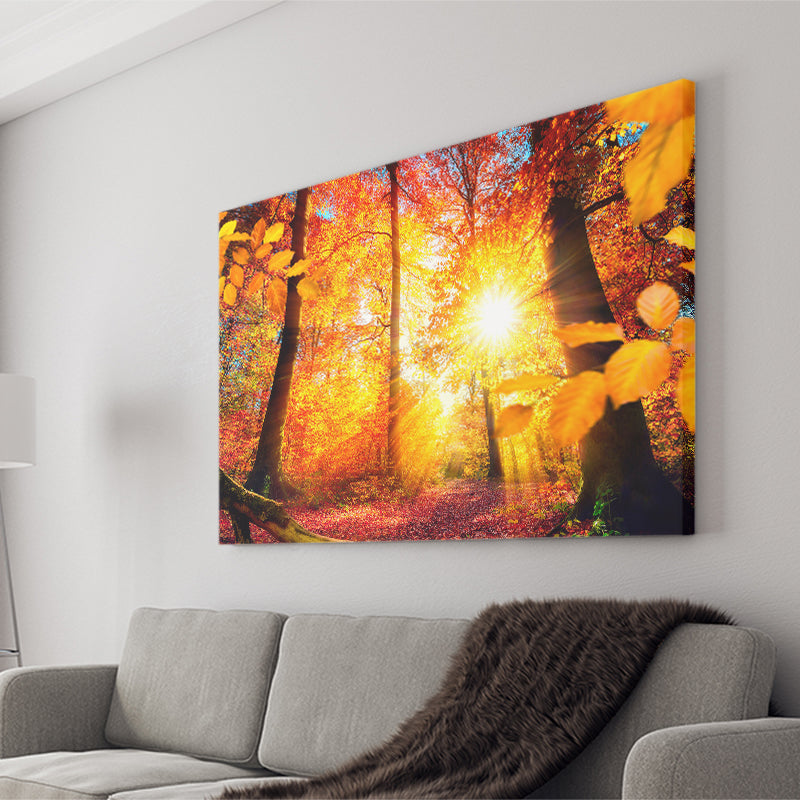 Autumn Forest Canvas Prints Wall Art Decor - Painting Canvas,Home Decor, Ready to Hang