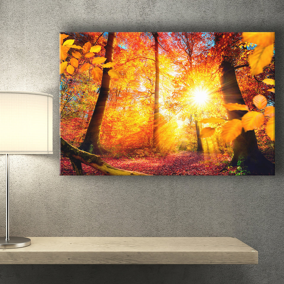 Autumn Forest Canvas Prints Wall Art Decor - Painting Canvas,Home Decor, Ready to Hang