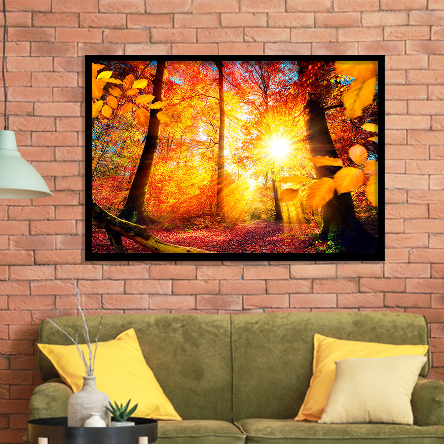 Autumn Forest Framed Art Prints Wall Art Decor, Framed Picture, Home Decor