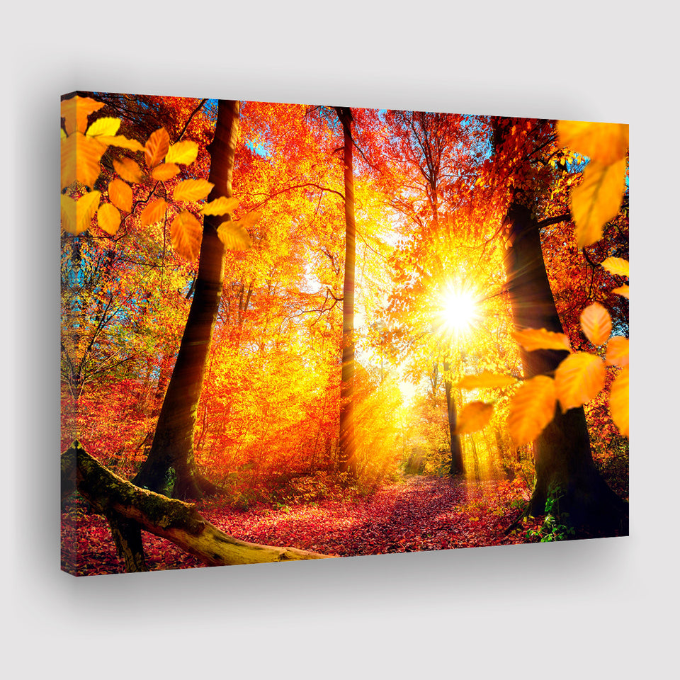 Autumn Forest Canvas Prints Wall Art Decor - Painting Canvas,Home Decor, Ready to Hang