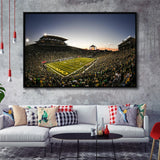 Autzen Oregon football Stadium, Stadium Canvas, Sport Art, Gift for him, Framed Canvas Prints Wall Art Decor, Framed Picture