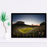 Autzen Oregon football Stadium, Stadium Canvas, Sport Art, Gift for him, Framed Art Prints Wall Art Decor, Framed Picture