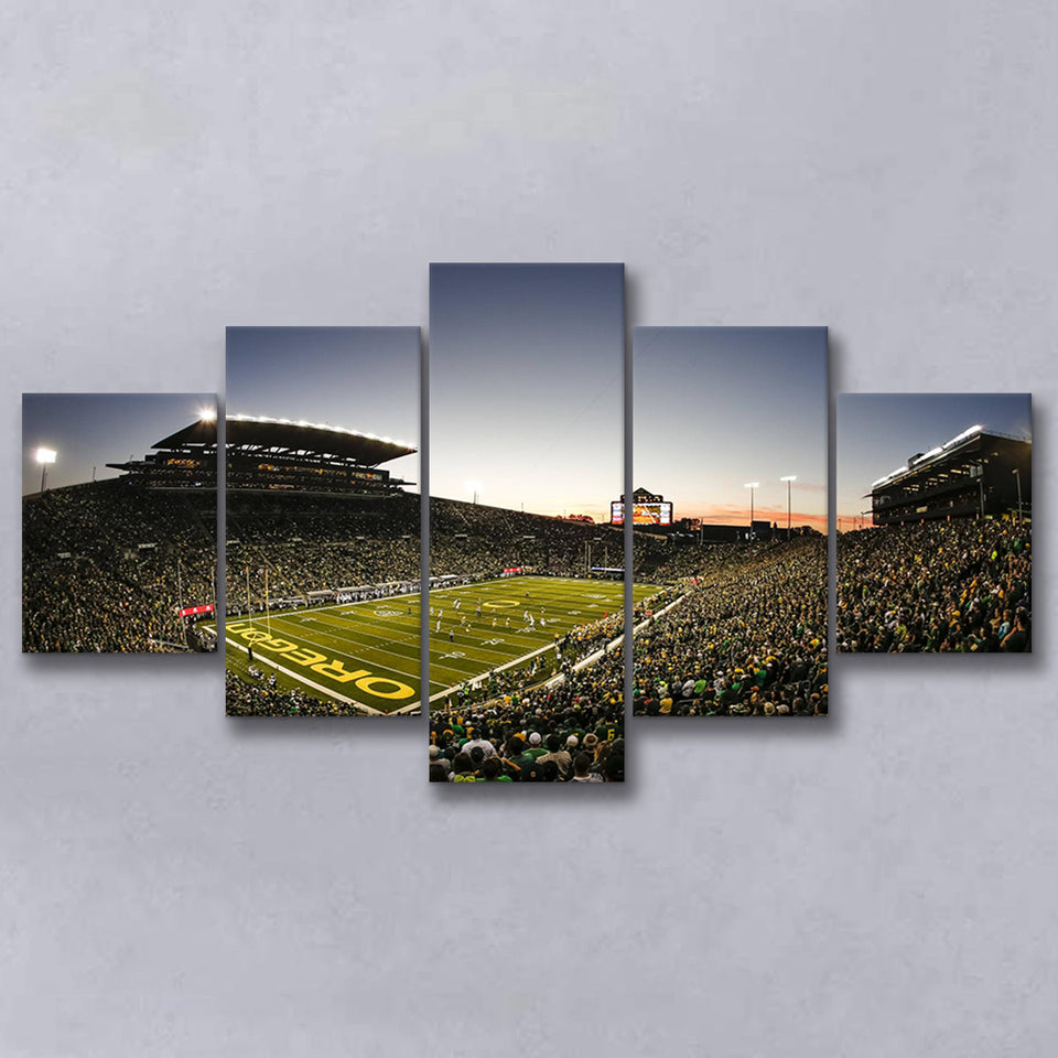 Autzen Oregon football Stadium, Stadium Canvas, Sport Art, Large Canvas, Multi Panels, Canvas Prints Wall Art Decor