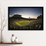 Autzen Oregon football Stadium, Stadium Canvas, Sport Art, Gift for him, Framed Canvas Prints Wall Art Decor, Framed Picture