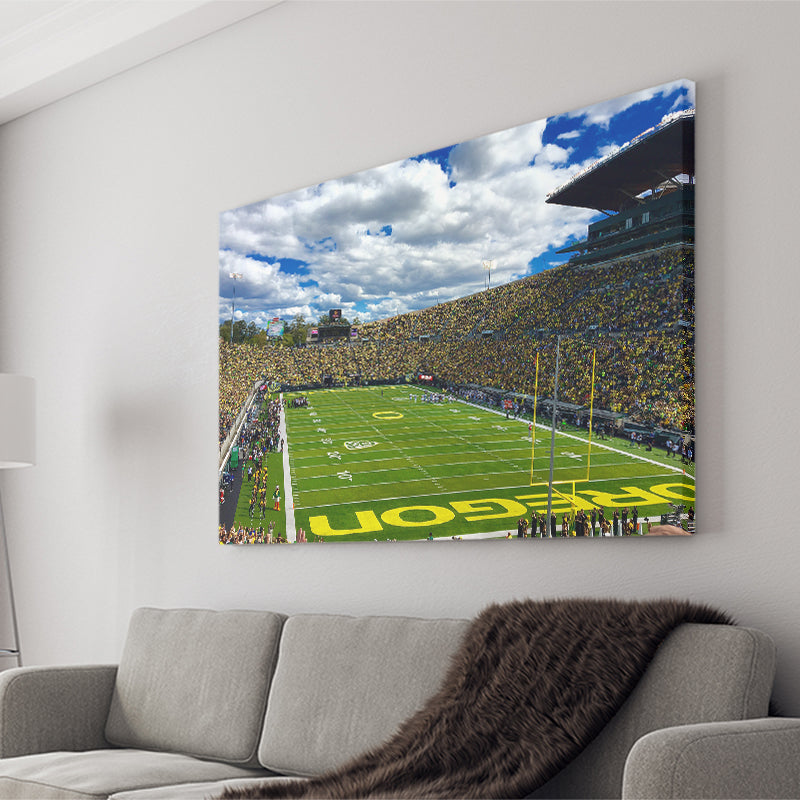 Autzen Stadium Field, Stadium Canvas, Sport Art, Gift for him, Fan Gift, Canvas Prints Wall Art Decor