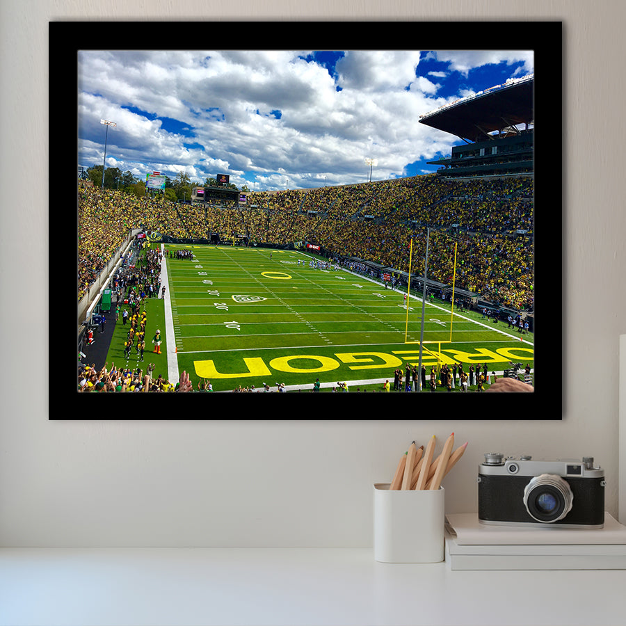 Autzen Stadium Field, Stadium Canvas, Sport Art, Gift for him, Framed Art Prints Wall Art Decor, Framed Picture
