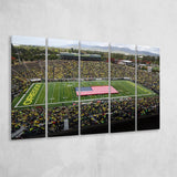 Autzen Stadium Interior, Stadium Canvas, Sport Art, Gift for him, Multi Panels B, Canvas Prints Wall Art Decor