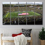 Autzen Stadium Interior, Stadium Canvas, Sport Art, Gift for him, Multi Panels B, Canvas Prints Wall Art Decor