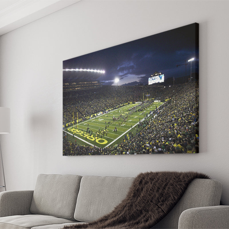 Autzen Stadium Oregon, Stadium Canvas, Sport Art, Gift for him,V1 Fan Gift, Canvas Prints Wall Art Decor