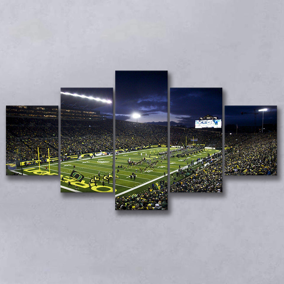 Autzen Stadium Oregon, Stadium Canvas, Sport Art, Large Canvas,V1 Multi Panels, Canvas Prints Wall Art Decor