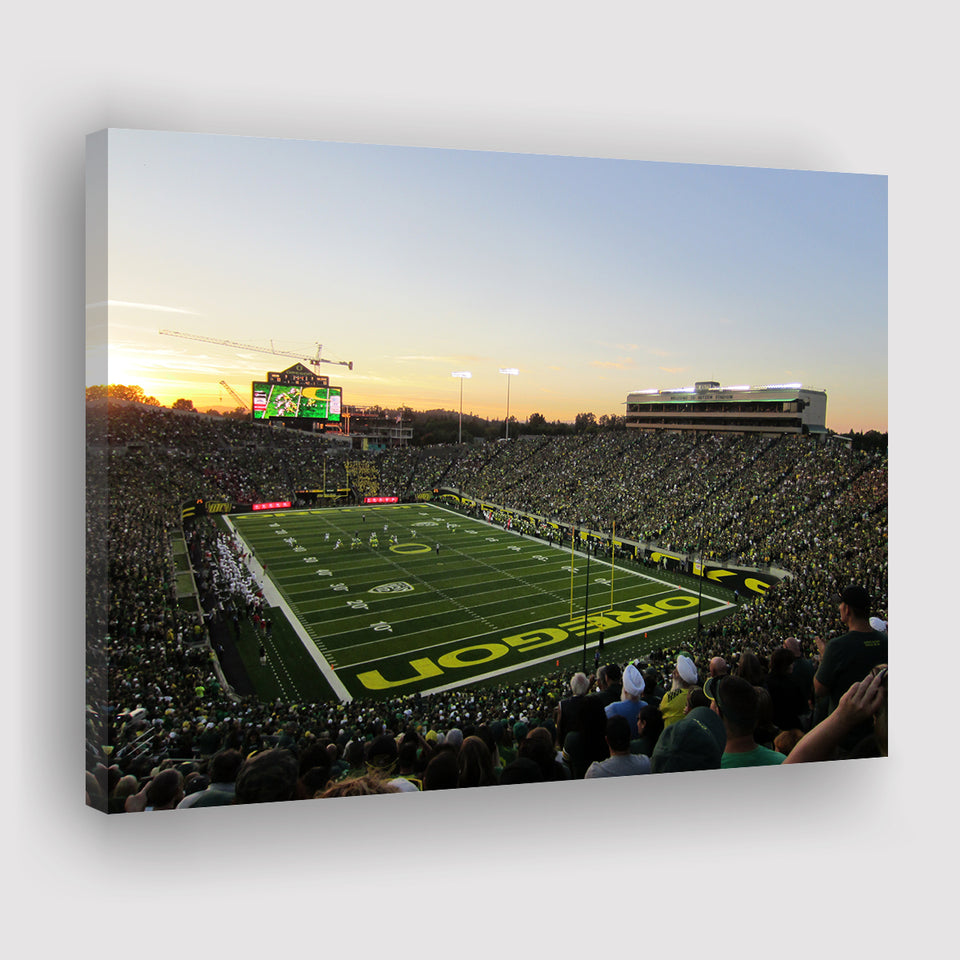 Autzen Stadium Oregon, Stadium Canvas, Sport Art, Gift for him, Fan Gift, Canvas Prints Wall Art Decor