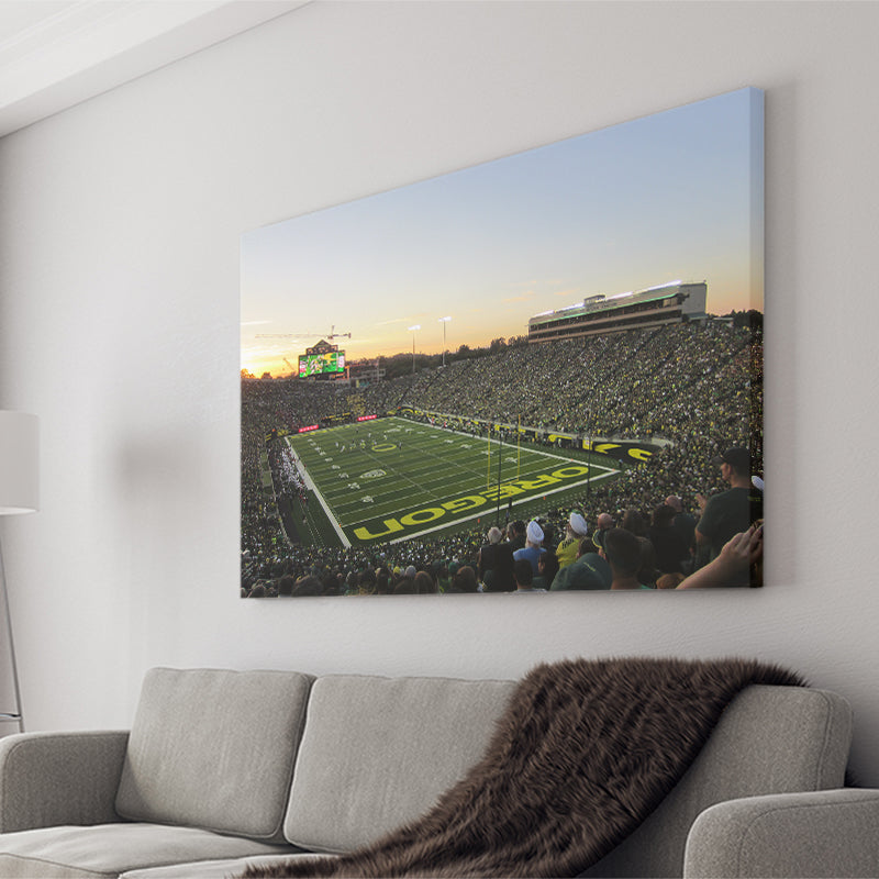 Autzen Stadium Oregon, Stadium Canvas, Sport Art, Gift for him, Fan Gift, Canvas Prints Wall Art Decor