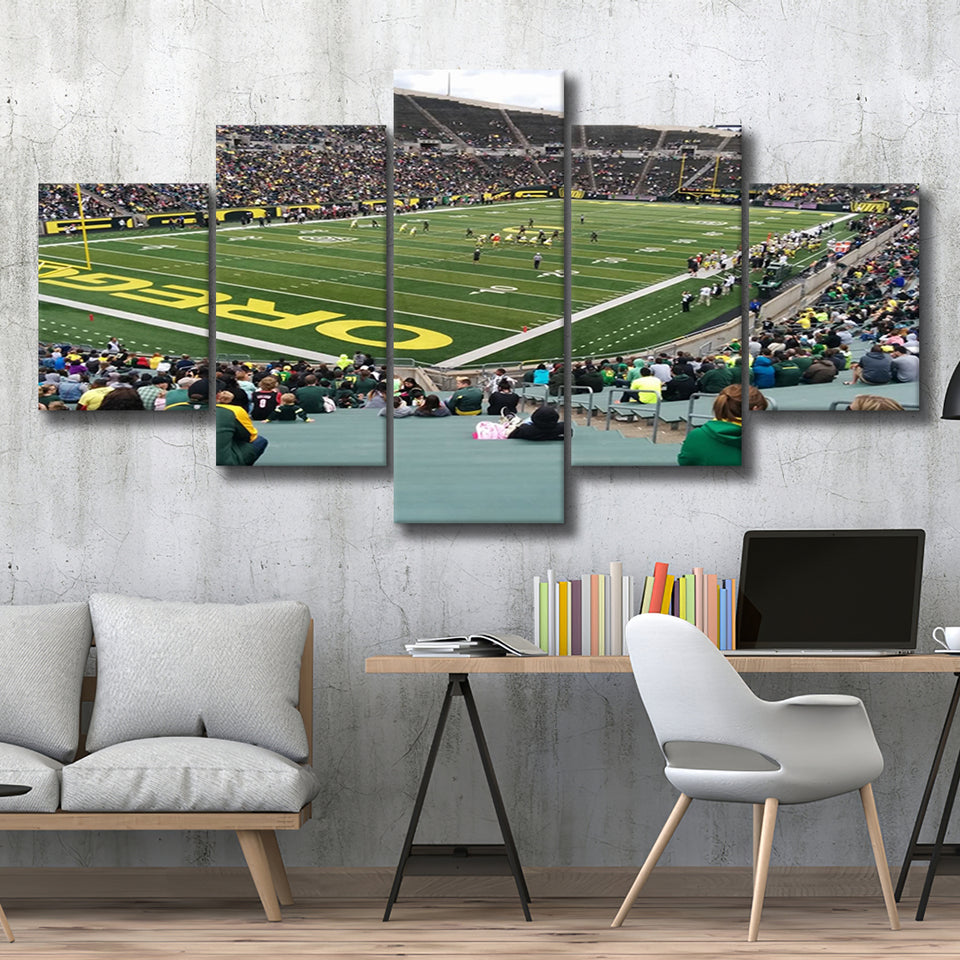 Autzen Stadium Section, Stadium Canvas, Sport Art, Large Canvas, Multi Panels, Canvas Prints Wall Art Decor