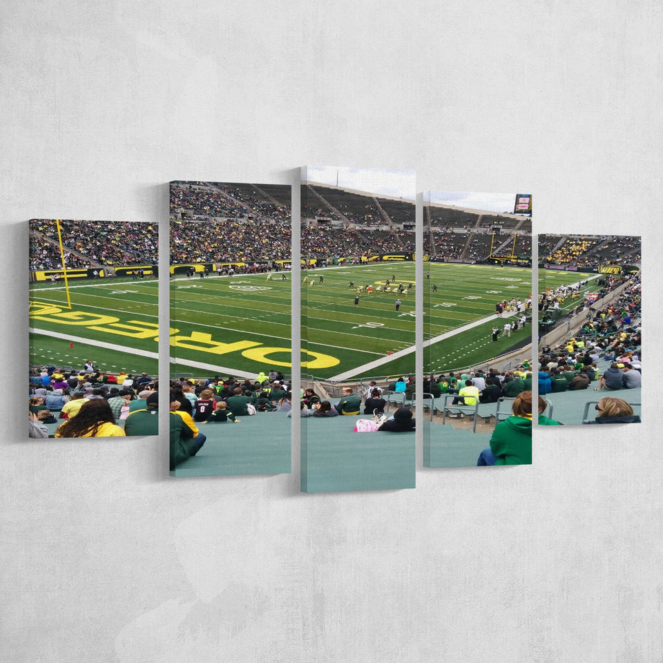 Autzen Stadium Section, Stadium Canvas, Sport Art, Large Canvas, Multi Panels, Canvas Prints Wall Art Decor