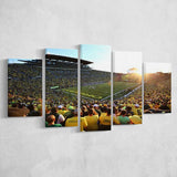 Autzen Stadium, Stadium Canvas, Sport Art, Large Canvas, Multi Panels, Canvas Prints Wall Art Decor