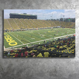 Autzen Stadium Wall Art Oregon Ducks Stadium Canvas Prints American,Sport Stadium Art Prints, Fan Gift, Wall Decor