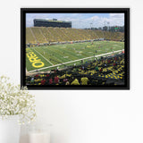 Autzen Stadium Wall Art Oregon Ducks Stadium Framed Canvas Prints American,Sport Stadium Art Prints, Fan Gift