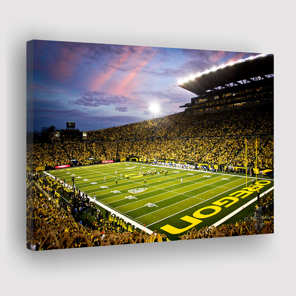 Autzen Stadium in Oregon, Stadium Canvas, Sport Art, Gift for him, Fan Gift, Canvas Prints Wall Art Decor