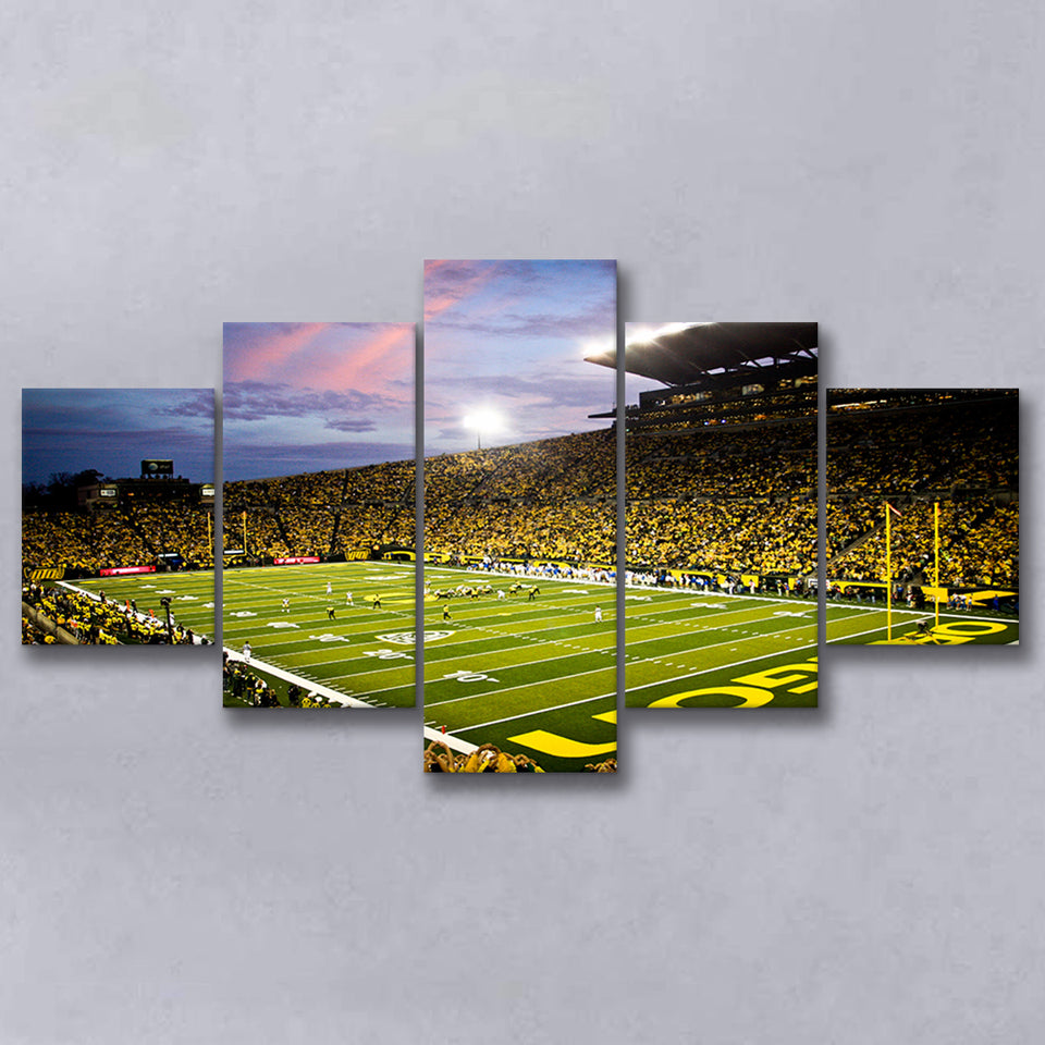 Autzen Stadium in Oregon, Stadium Canvas, Sport Art, Large Canvas, Multi Panels, Canvas Prints Wall Art Decor