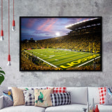 Autzen Stadium in Oregon, Stadium Canvas, Sport Art, Gift for him, Framed Art Prints Wall Art Decor, Framed Picture