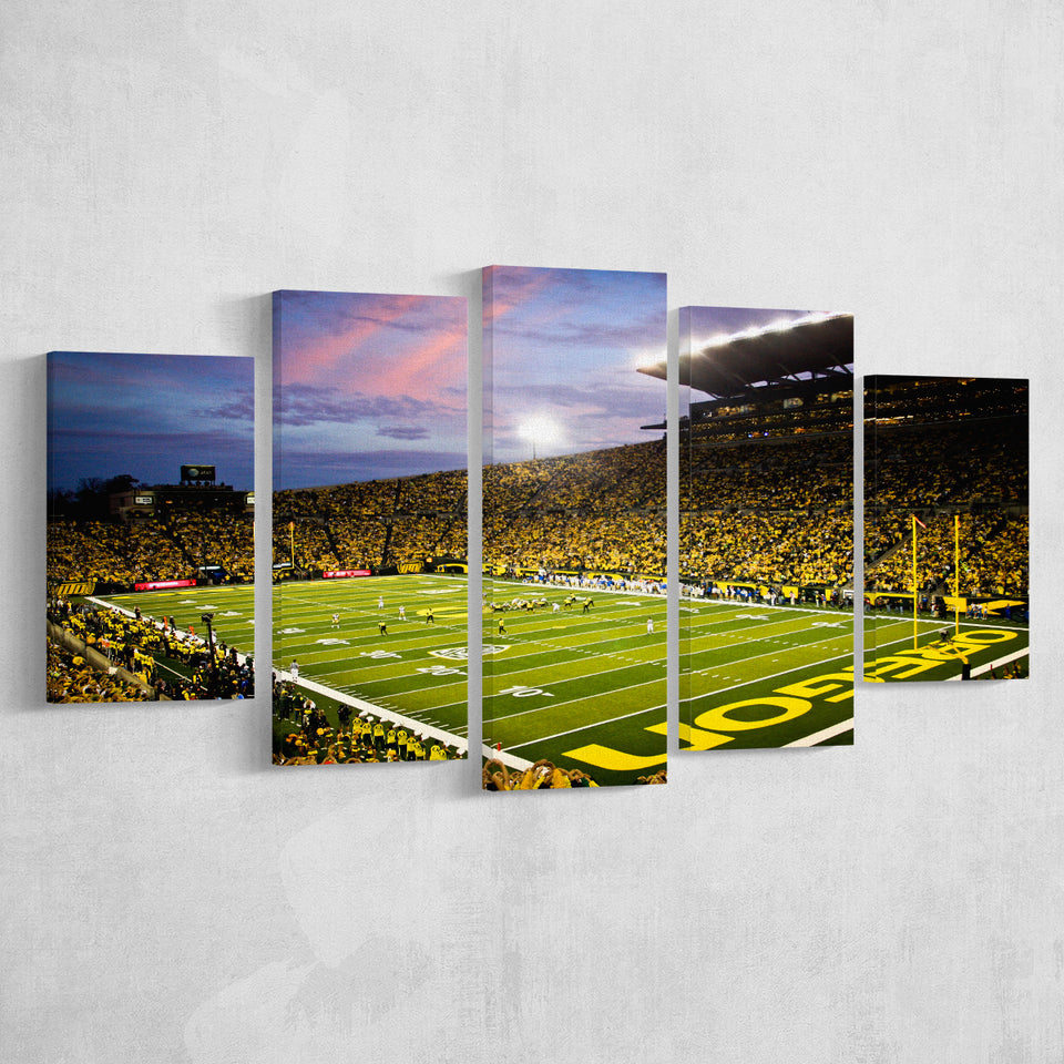 Autzen Stadium in Oregon, Stadium Canvas, Sport Art, Large Canvas, Multi Panels, Canvas Prints Wall Art Decor