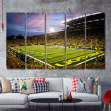 Autzen Stadium In Oregon 5 Pieces B Canvas Prints Wall Art - Painting Canvas, Multi Panels,5 Panel, Wall Decor