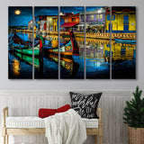 Aveiro, Portugal, Aveiro Painting, Multi Panels, 5 Pieces B, Canvas Prints Wall Art Home Decor,X Large Canvas