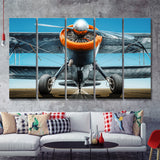 Aviation Biplane Sports Aircraft Mural 5 Piece B Canvas Prints Wall Art Decor - Painting Canvas, Multi Panels