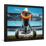 Aviation Biplane Sports Aircraft Mural Framed Art Prints Wall Decor - Painting Art, Framed Picture, Ready to Hang