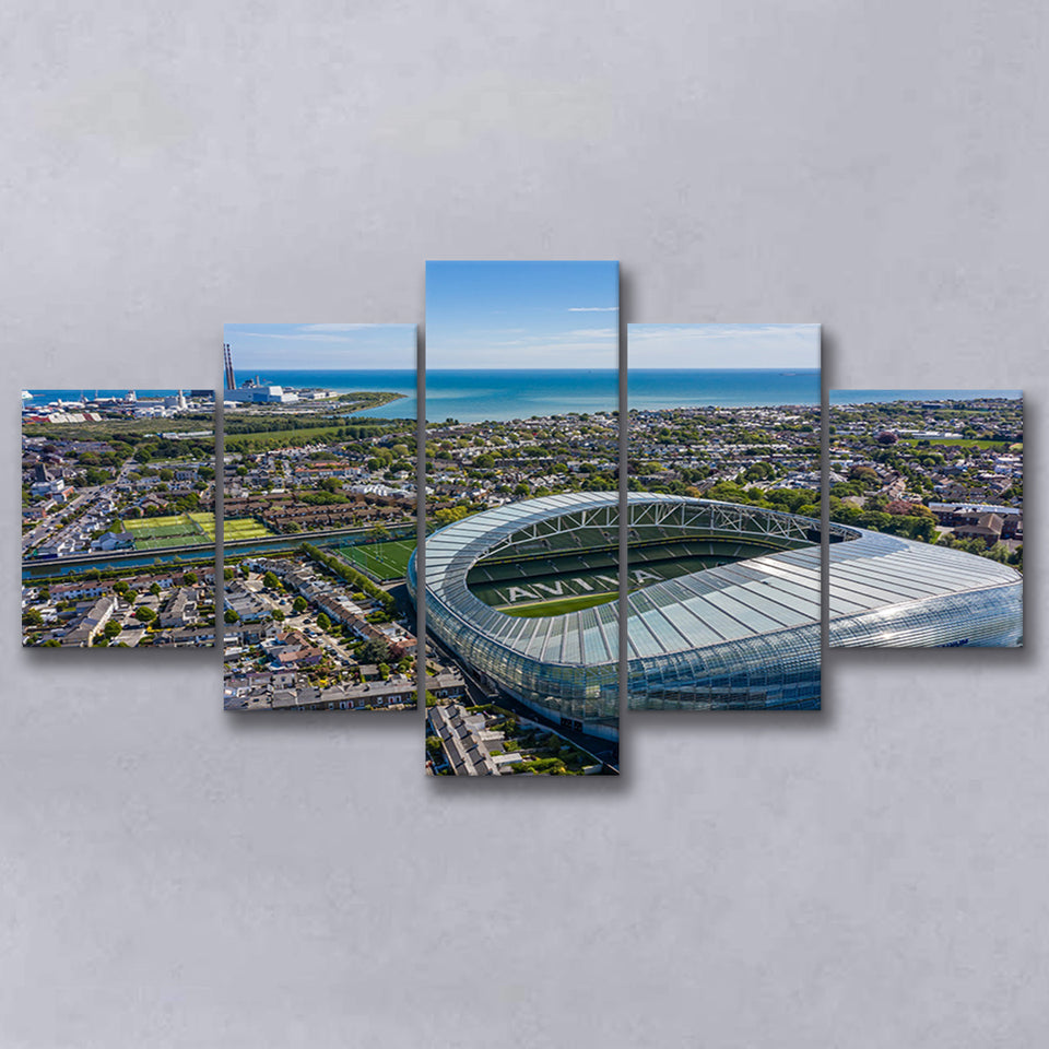 Aviva Guide Stadium, Stadium Canvas, Sport Art, Large Canvas, Multi Panels, Canvas Prints Wall Art Decor