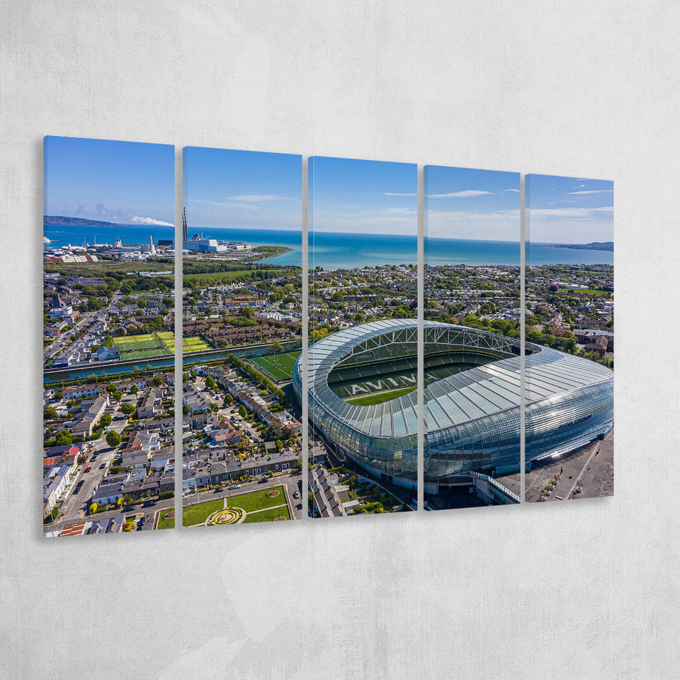 Aviva Guide Stadium, Stadium Canvas, Sport Art, Gift for him, Multi Panels B, Canvas Prints Wall Art Decor