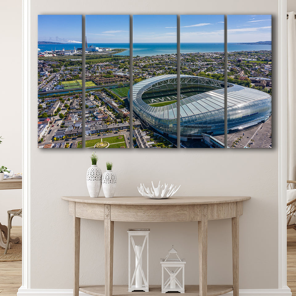 Aviva Guide Stadium, Stadium Canvas, Sport Art, Gift for him, Multi Panels B, Canvas Prints Wall Art Decor