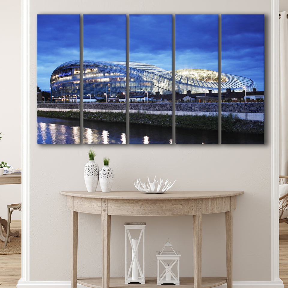 Aviva Stadium Dublin Ireland, Stadium Canvas, Sport Art, Gift for him, Multi Panels B, Canvas Prints Wall Art Decor