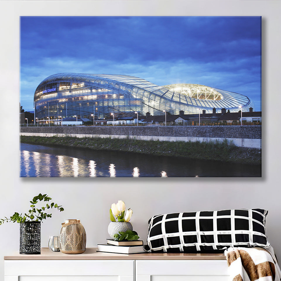 Aviva Stadium Dublin Ireland, Stadium Canvas, Sport Art, Gift for him, Fan Gift, Canvas Prints Wall Art Decor