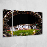 Aviva Stadium Fireworks, Stadium Canvas, Sport Art, Gift for him, Multi Panels B, Canvas Prints Wall Art Decor