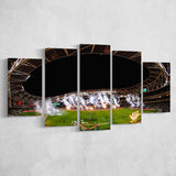 Aviva Stadium Fireworks, Stadium Canvas, Sport Art, Large Canvas, Multi Panels, Canvas Prints Wall Art Decor