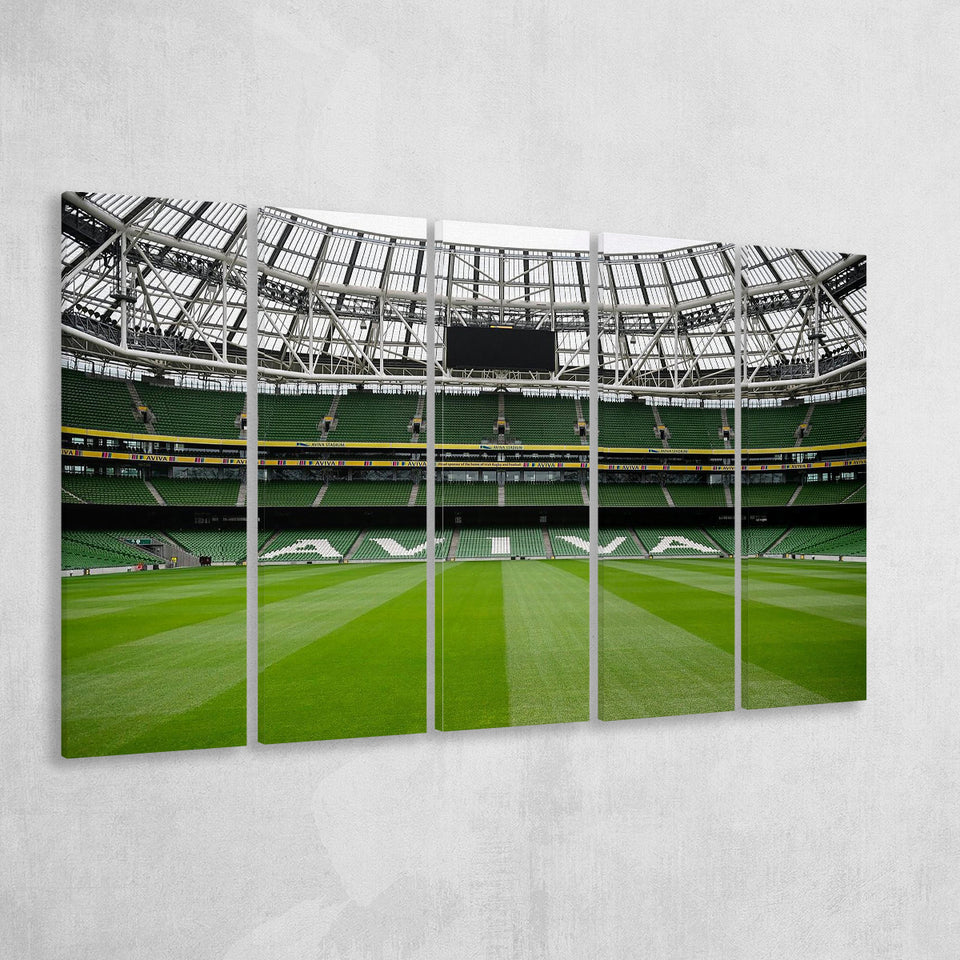 Aviva Stadium Home, Stadium Canvas, Sport Art, Gift for him, Multi Panels B, Canvas Prints Wall Art Decor