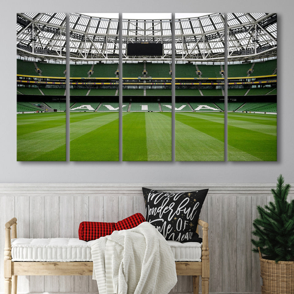 Aviva Stadium Home, Stadium Canvas, Sport Art, Gift for him, Multi Panels B, Canvas Prints Wall Art Decor
