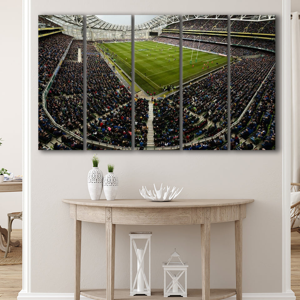 Aviva Stadium, Stadium Canvas, Sport Art, Gift for him,100 Multi Panels B, Canvas Prints Wall Art Decor