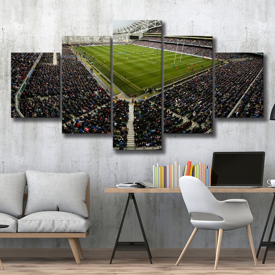 Aviva Stadium, Stadium Canvas, Sport Art, Large Canvas,V1 Multi Panels, Canvas Prints Wall Art Decor