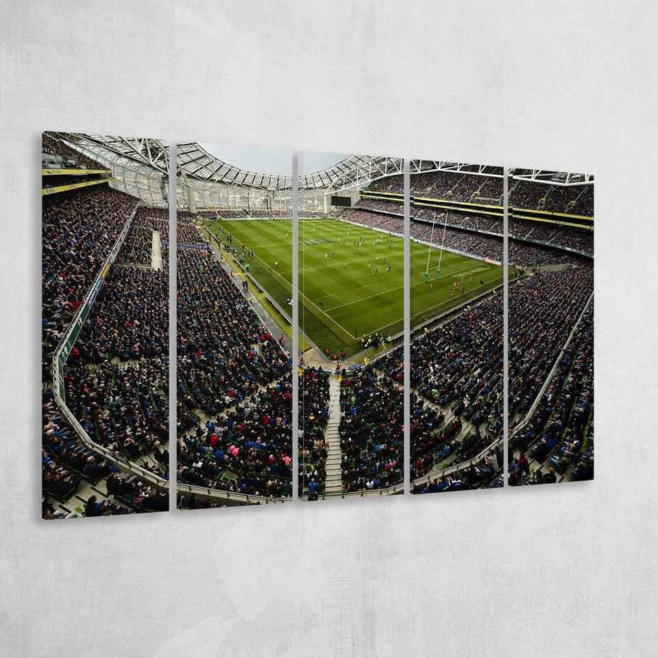 Aviva Stadium, Stadium Canvas, Sport Art, Gift for him,100 Multi Panels B, Canvas Prints Wall Art Decor