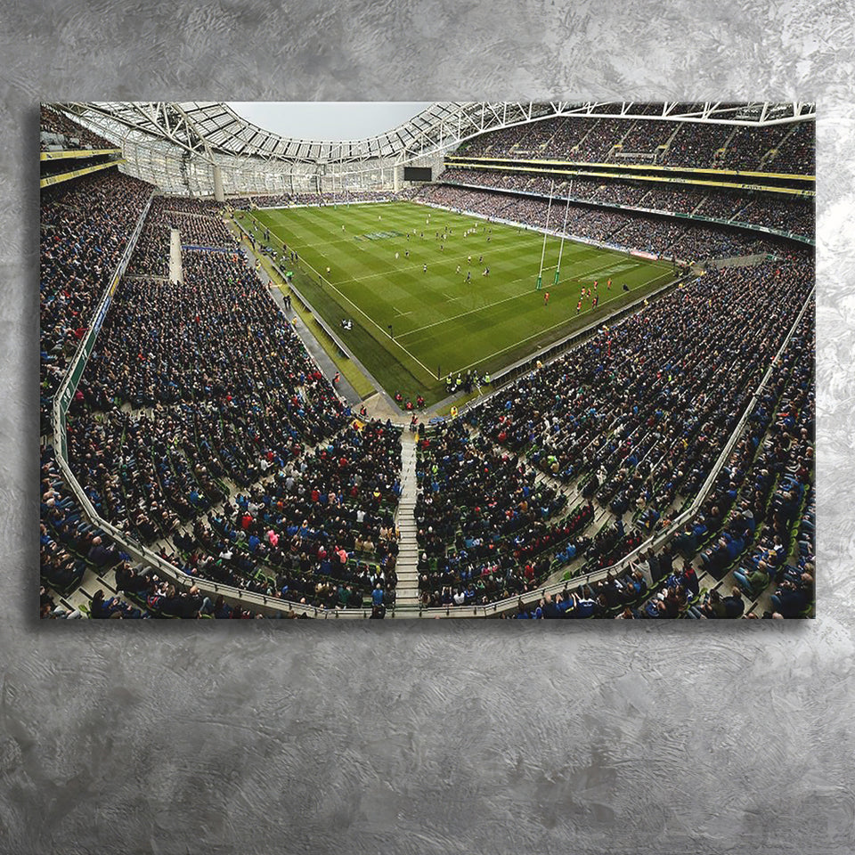 Aviva Stadium, Stadium Canvas, Sport Art, Gift for him,V1 Fan Gift, Canvas Prints Wall Art Decor