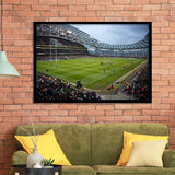 Aviva Stadium, Stadium Canvas, Sport Art, Gift for him, Framed Art Prints Wall Art Decor, Framed Picture