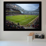 Aviva Stadium, Stadium Canvas, Sport Art, Gift for him, Framed Art Prints Wall Art Decor, Framed Picture