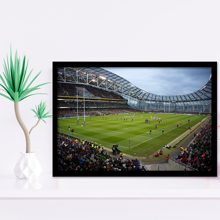 Aviva Stadium, Stadium Canvas, Sport Art, Gift for him, Framed Art Prints Wall Art Decor, Framed Picture