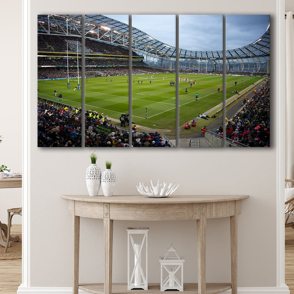 Aviva Stadium, Stadium Canvas, Sport Art, Gift for him, Multi Panels B, Canvas Prints Wall Art Decor