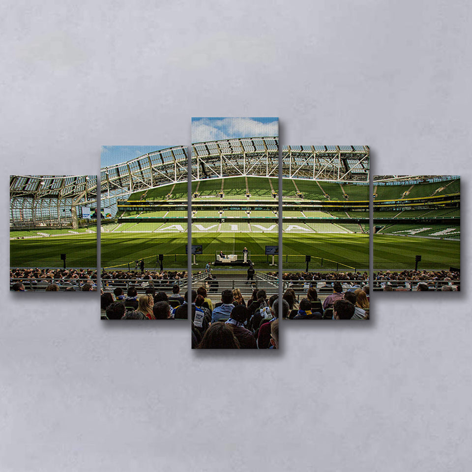 Aviva Stadium in Dublin, Stadium Canvas, Sport Art, Large Canvas, Multi Panels, Canvas Prints Wall Art Decor