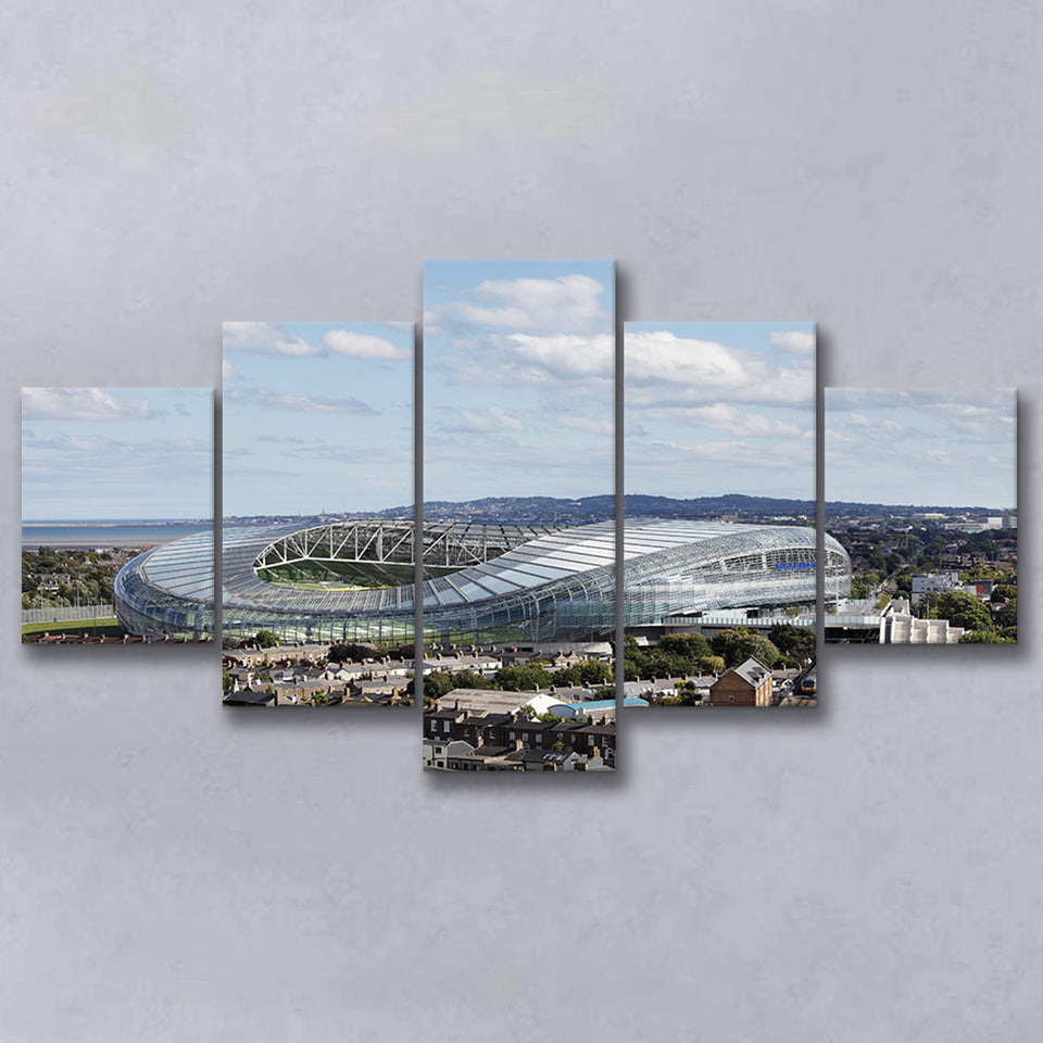 Aviva Stadium in Ireland, Stadium Canvas, Sport Art, Large Canvas, Multi Panels, Canvas Prints Wall Art Decor