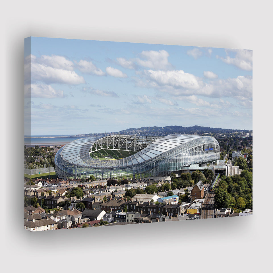 Aviva Stadium in Ireland, Stadium Canvas, Sport Art, Gift for him, Fan Gift, Canvas Prints Wall Art Decor
